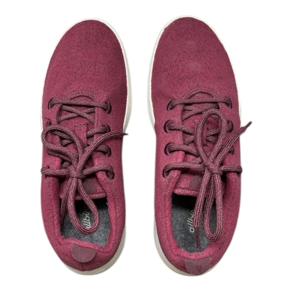 Allbirds Men’s Maroon Wool Runners Size 10